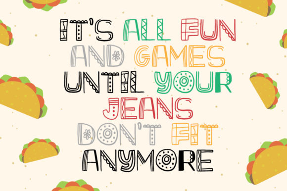 Mexican Taco Box Font preview 4
