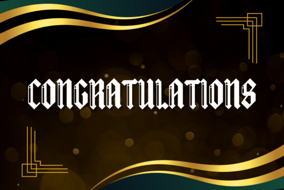 Bubble Old English Font preview 4