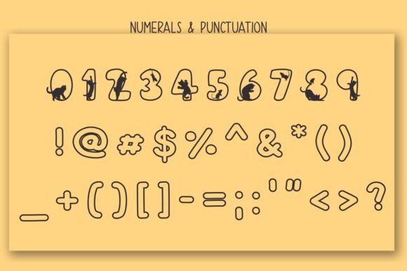 Mice Cats Font preview 4