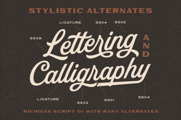 Michigan Font preview 3