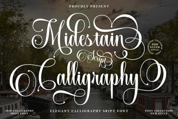 Midestain Calligraphy Font