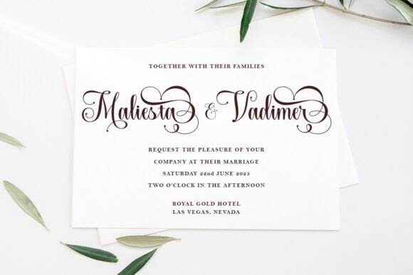 Midestain Calligraphy Font preview 3