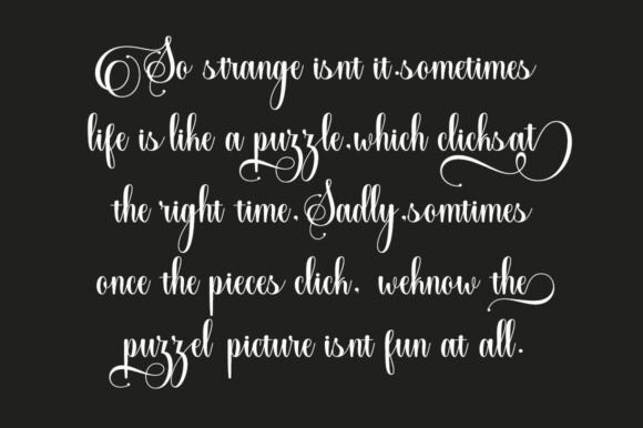 Midestain Calligraphy Font preview 4