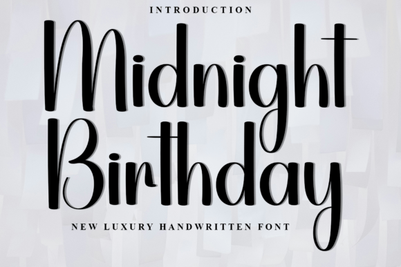 Midnight Birthday Font