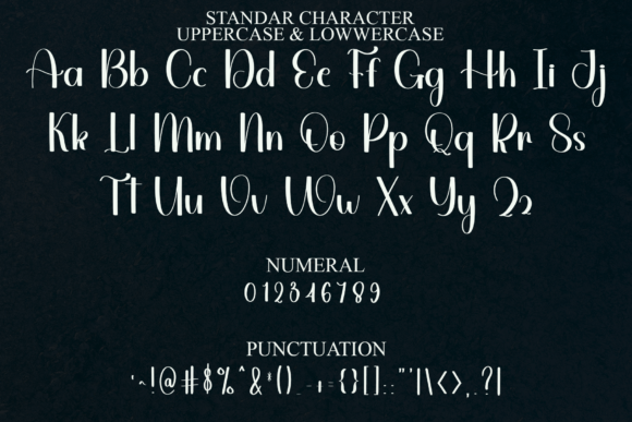 Midnight Birthday Font preview 3
