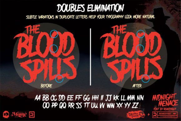 Midnight Menace Font preview 3