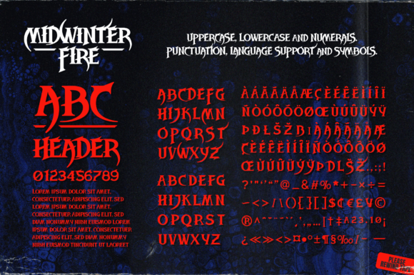 Midwinter Fire Font Font preview 3