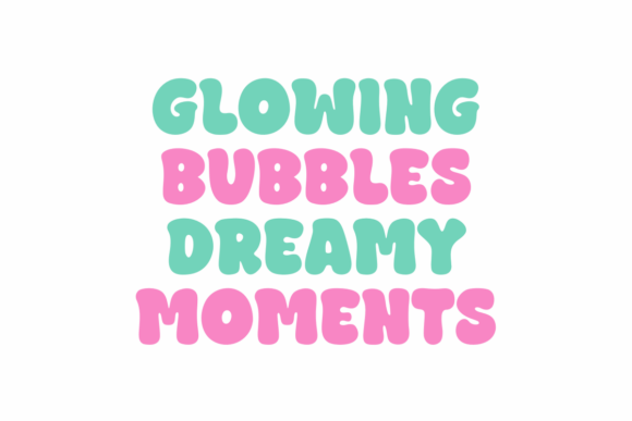 Bubble Sorbet Font preview 2