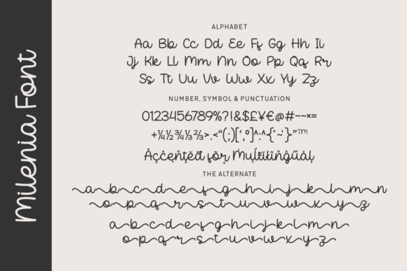 Milenia Font preview 4