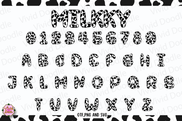 Milkky Font preview 2