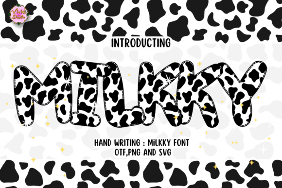 Milkky Font preview 3