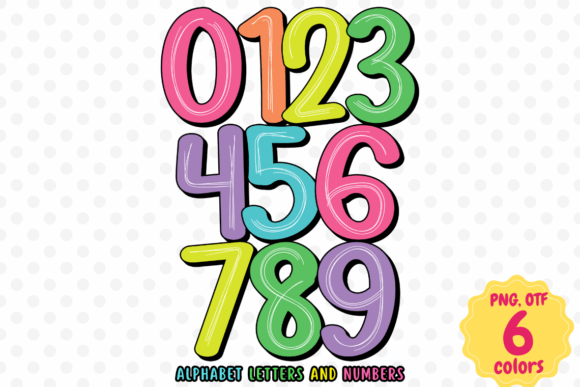 Bubble Rainbow Scribble Font preview 3
