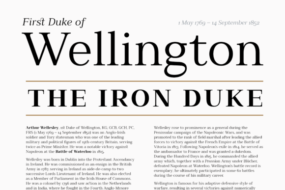 Millard Font preview 3