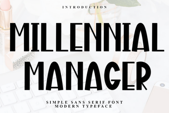 Millennial Manager Font