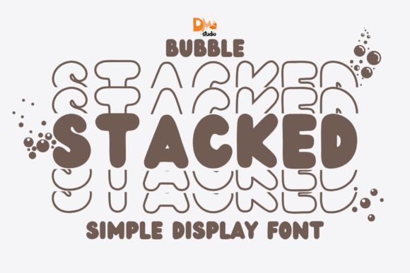 Bubble Stacked Font Bubble Stacked Font