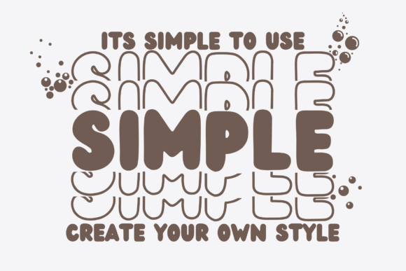 Bubble Stacked Font preview 2