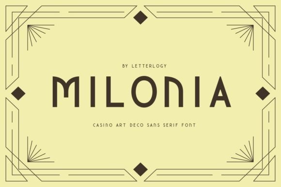 Milonia Font preview 2