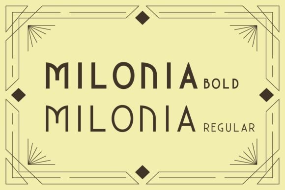 Milonia Font preview 4