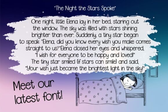Adorable Stories Font preview 2