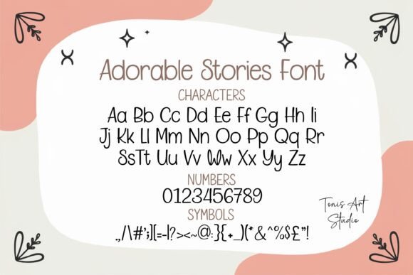 Adorable Stories Font preview 3