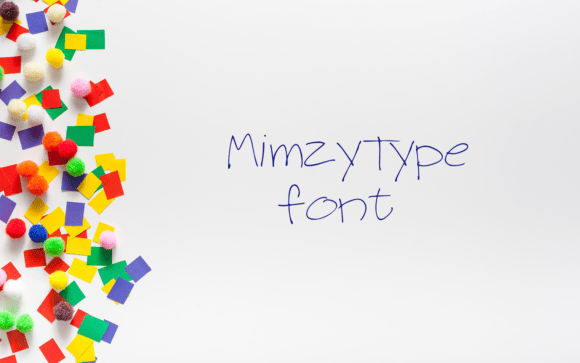 Mimzy Type Font preview 3
