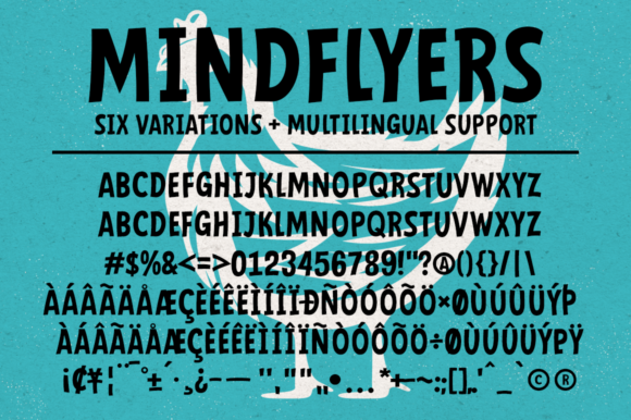 Mindflyers Font preview 4