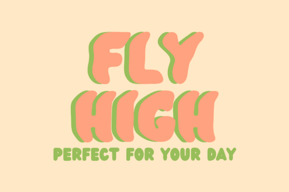 Bubble Wavy Font preview 2