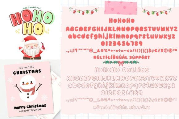 Mini Bundle Christmas Set V.1 Font preview 2