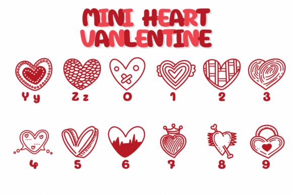 Mini Heart Valentine Font preview 4