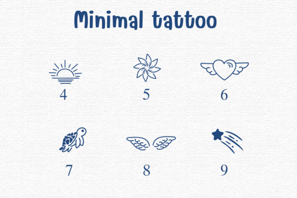 Minimal Tattoo Font preview 4