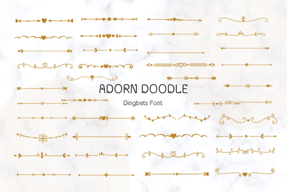 Adorn Doodle Font