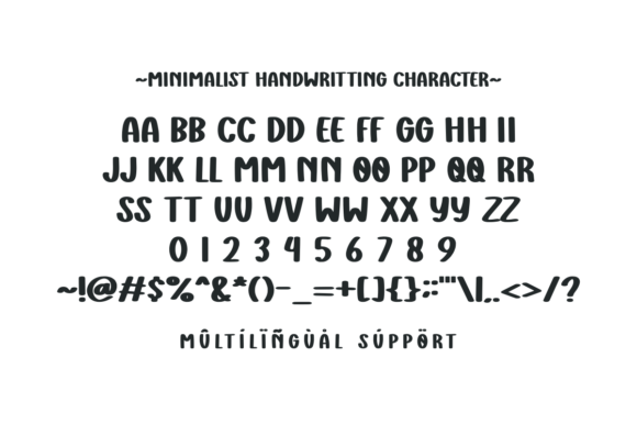 Minimalist Handwriting Font preview 3