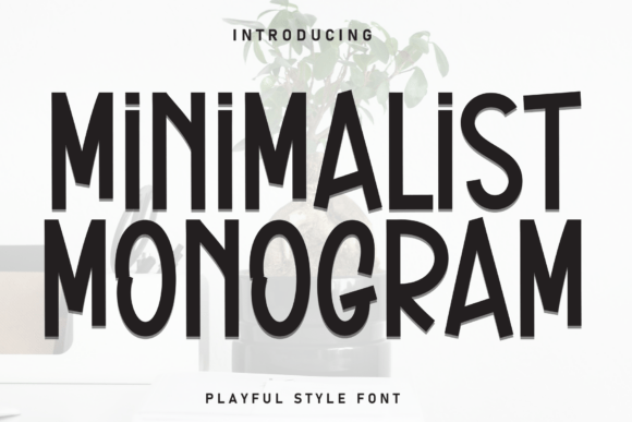 Minimalist Monogram Font