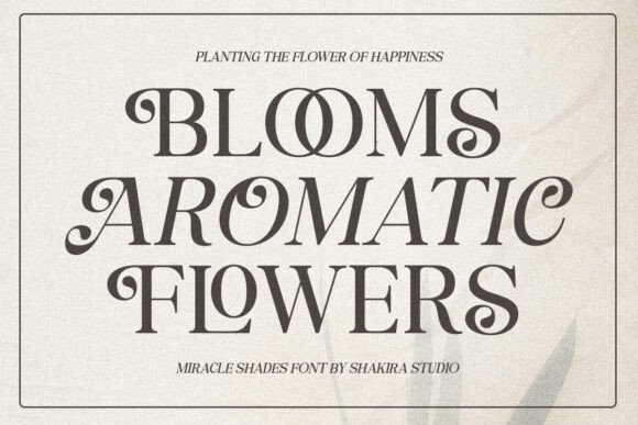 Miracle Shades Font preview 2