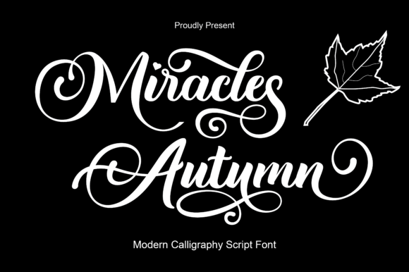 Miracles Autumn Font preview 2