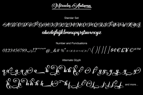 Miracles Autumn Font preview 4