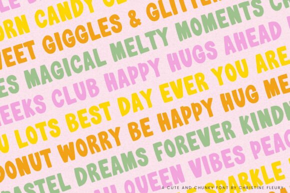 Bubblegum Pop Font preview 3