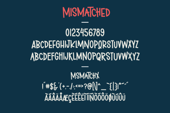 Mismatched Socks Font preview 2