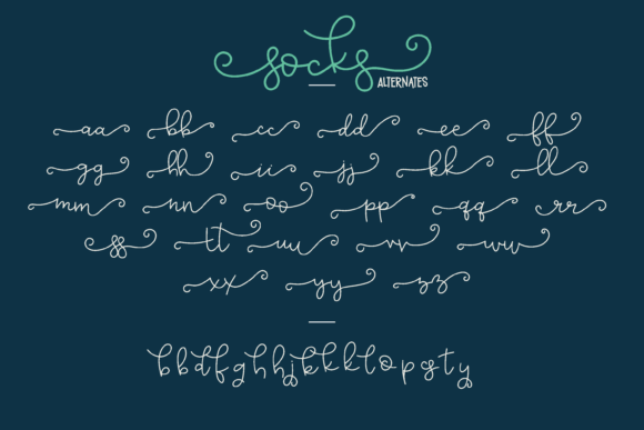 Mismatched Socks Font preview 4