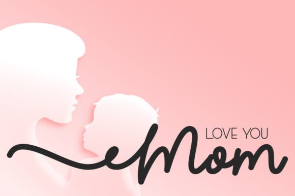 Miss You Mom Font preview 3