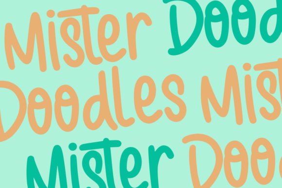 Mister Beeps Handwritten Font Font preview 3
