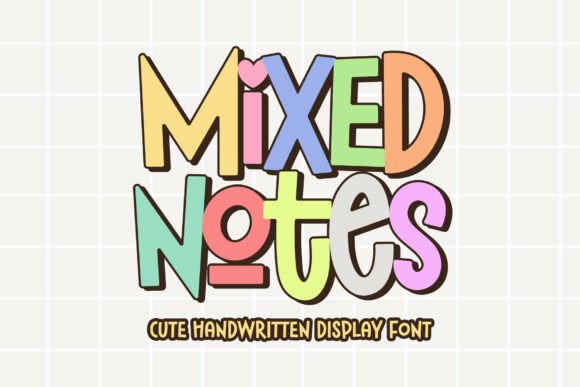 Mixed Notes Font