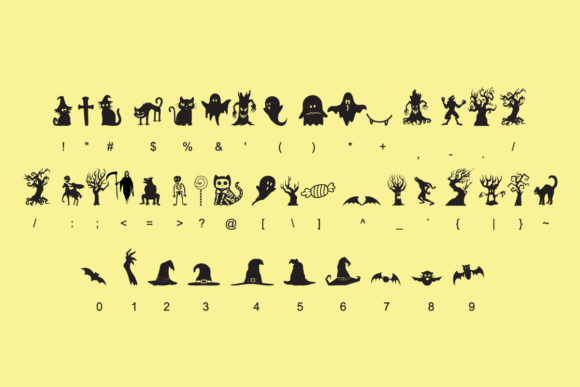 Mitoos Halloween Font preview 2