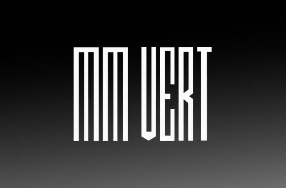 MM Vert Font preview 2