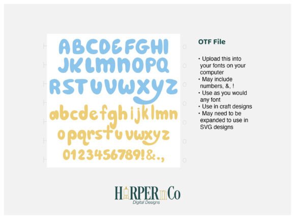 Bubbly Blue Font preview 4