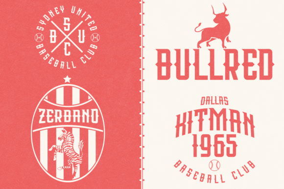 Modera Sport Font preview 4