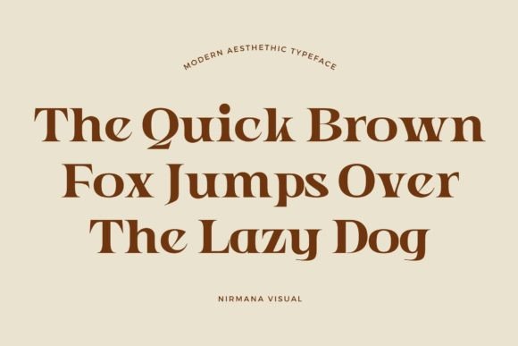 Modern Aesthetic Font preview 2