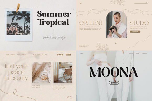 Modern Bundles  Font preview 2