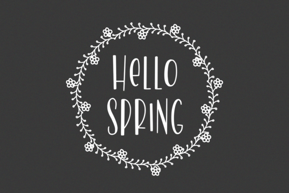 Modern Leaves Font preview 2