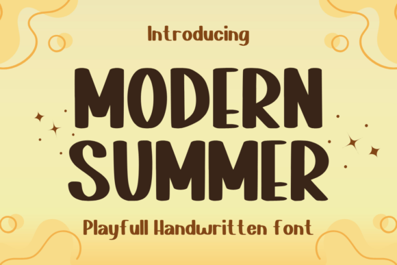 Modern Summer Font